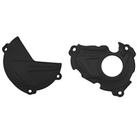CLUTCH & IGNITION COVER PROTECTOR YAMAHA YZ250F 19-23, WR250F 20-23 BLACK